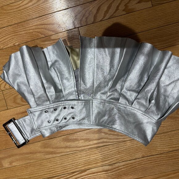 Silver mini skirt - Picture 1 of 3
